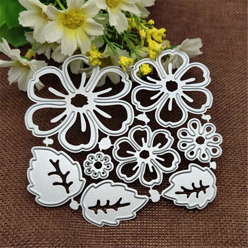 Die Cut Plancha de Flores Grandes