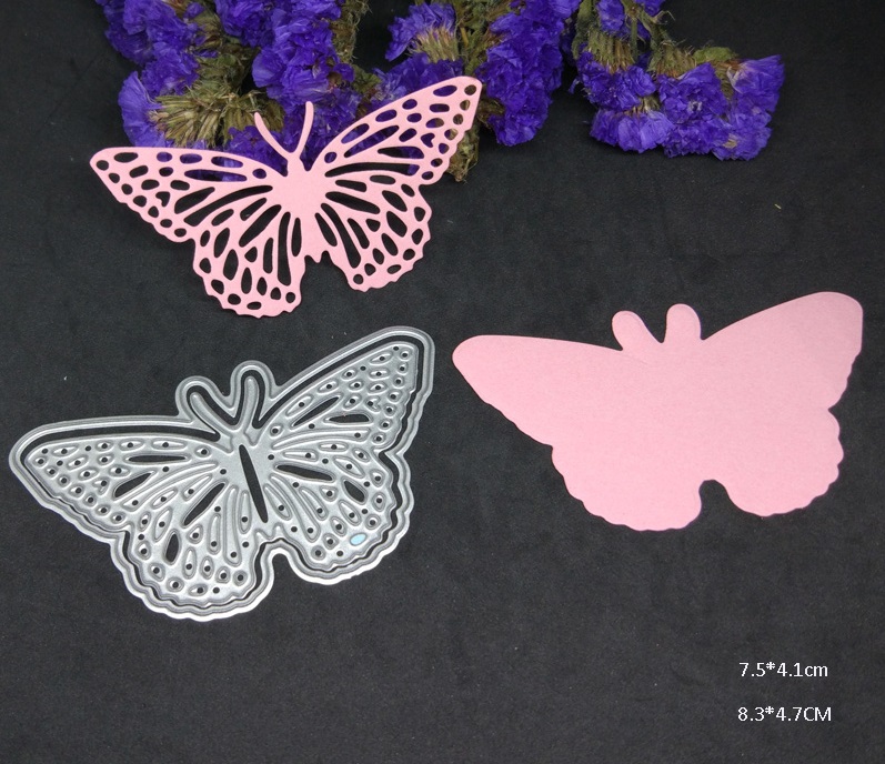 Die Cut Mariposa Doble x1