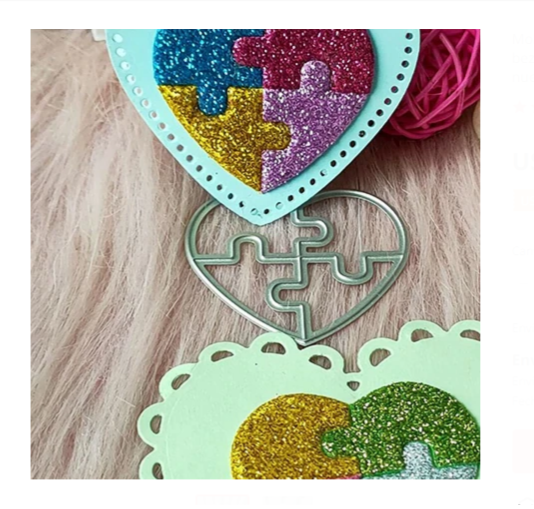 Die Cut Rompecabezas Corazón