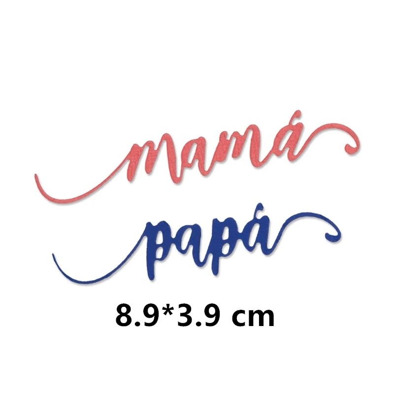 Die Cut Papá Mamá