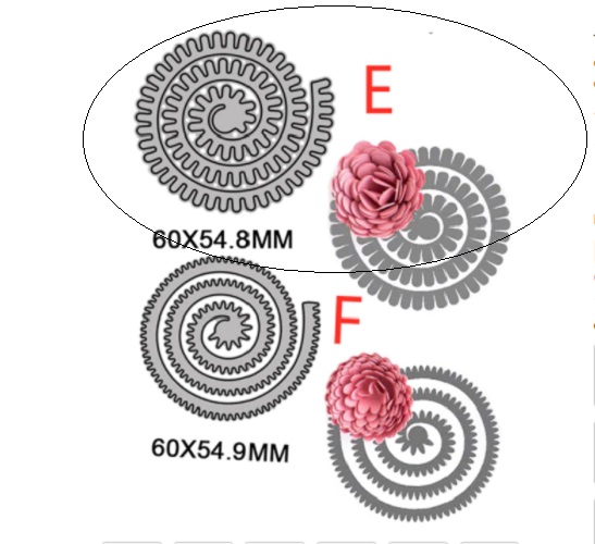 Die Cut para Hacer Flor Mod "E"