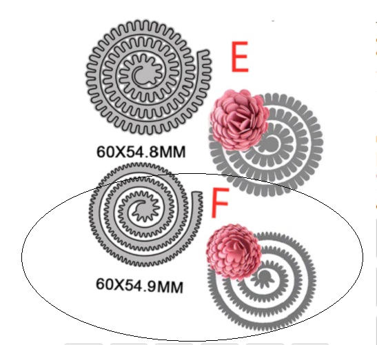 Die Cut para Hacer Flor Mod "F"
