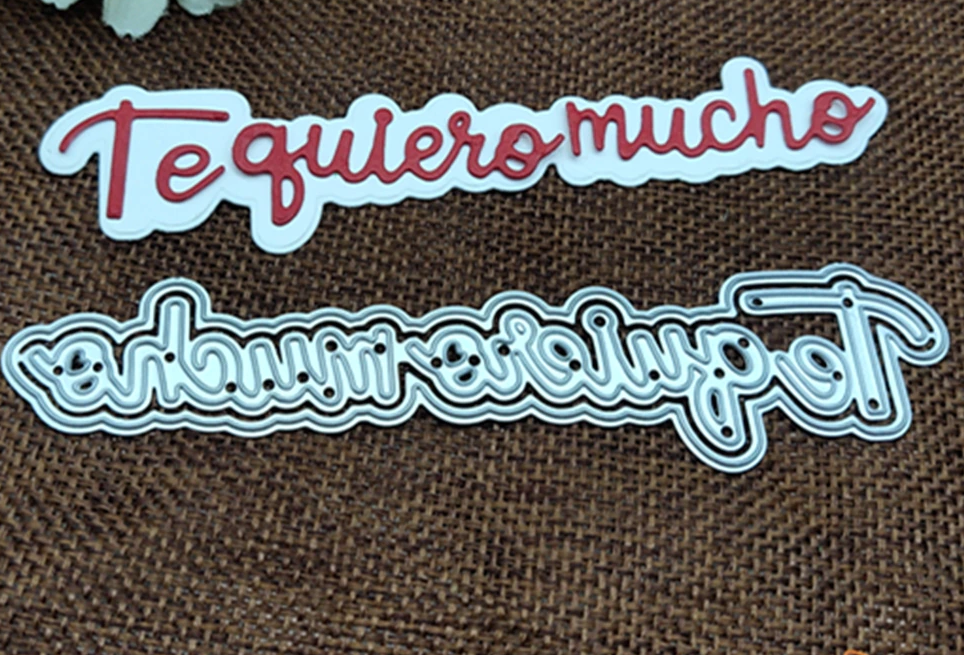 Die Cut Te Quiero Mucho