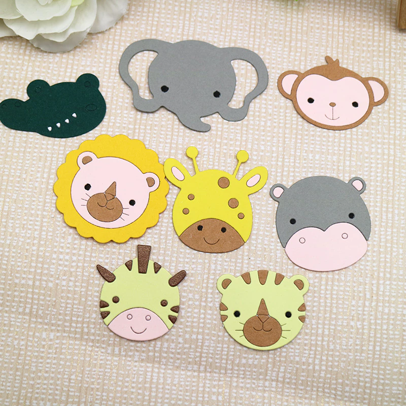 Die Cut Caras de Animalitos x9