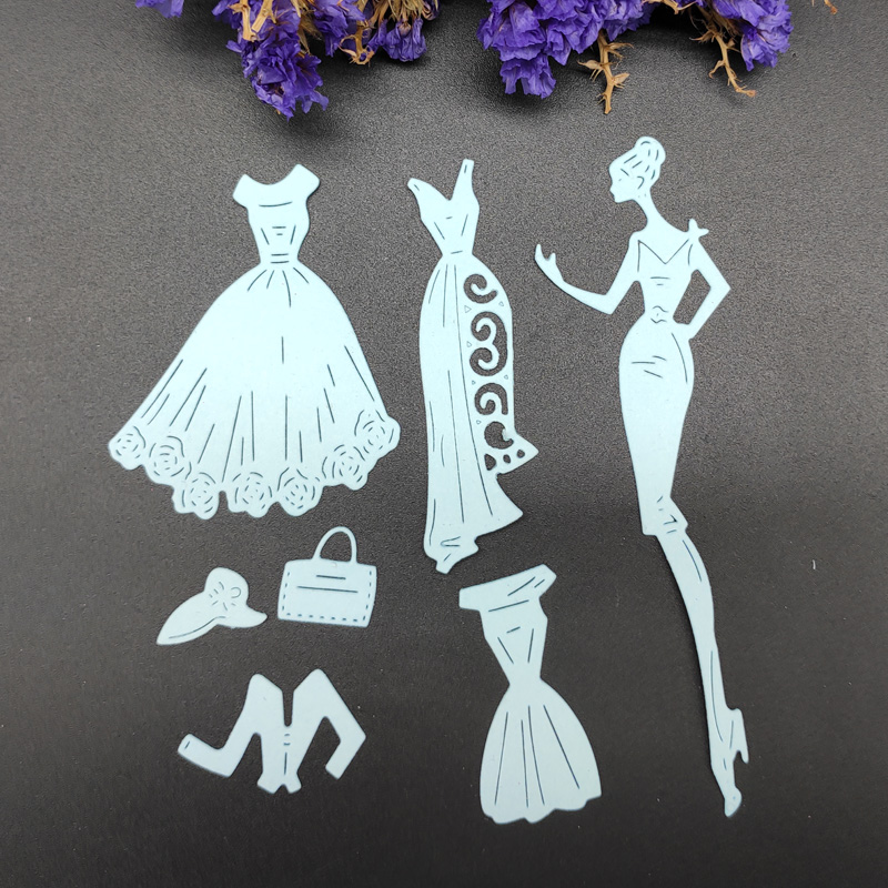 Die Cut Mujer con Vestidos