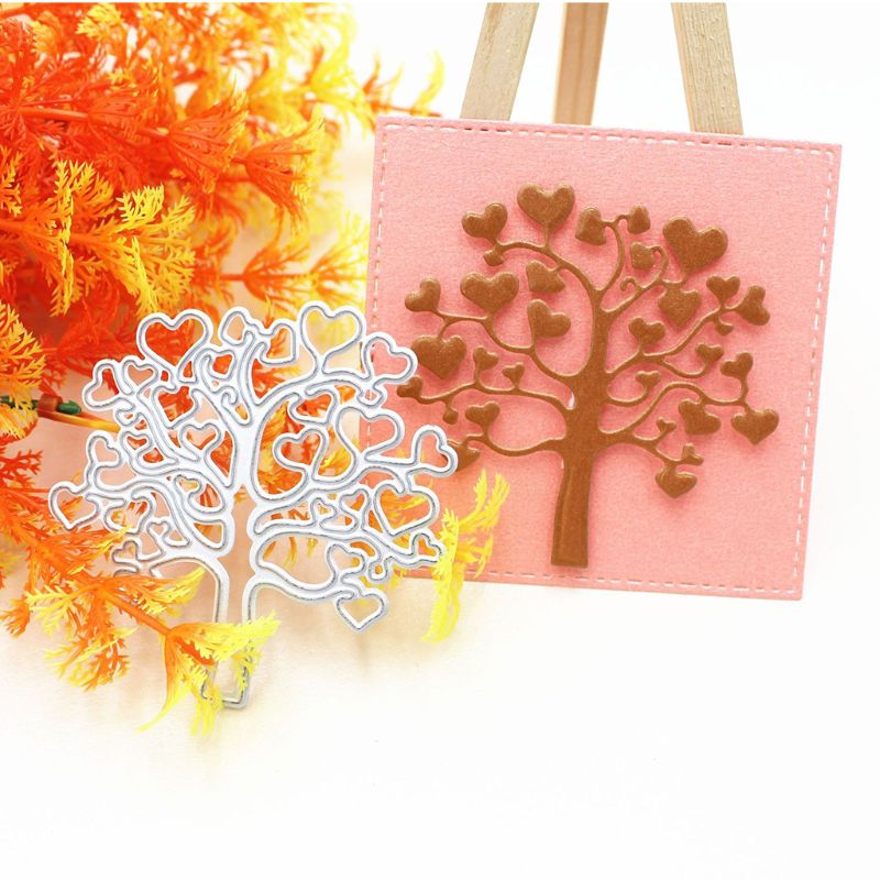 Die Cut Árbol con Corazones