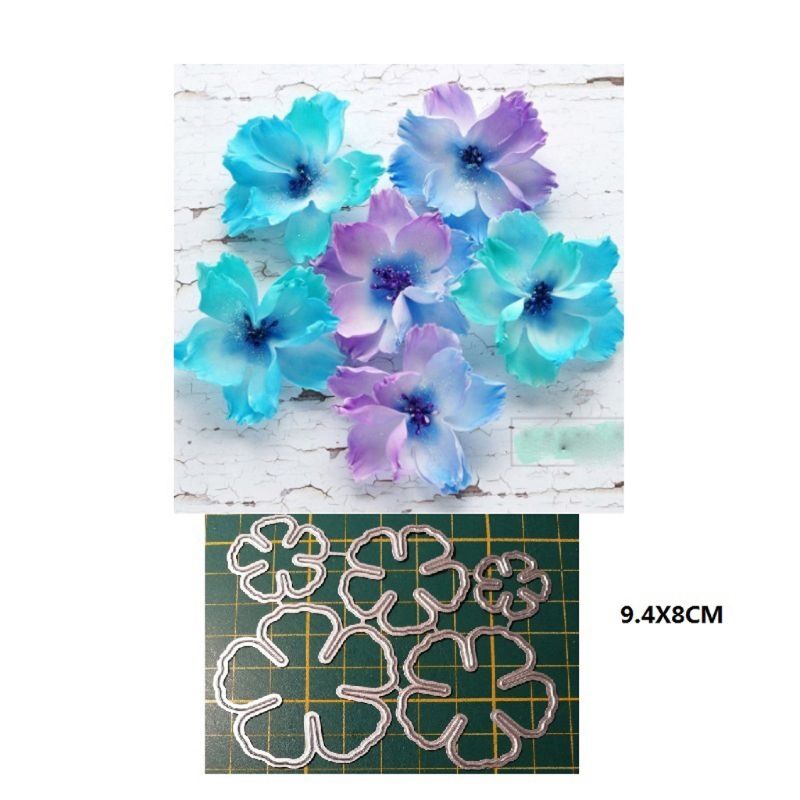 Die Cut Flores Huecas x 5