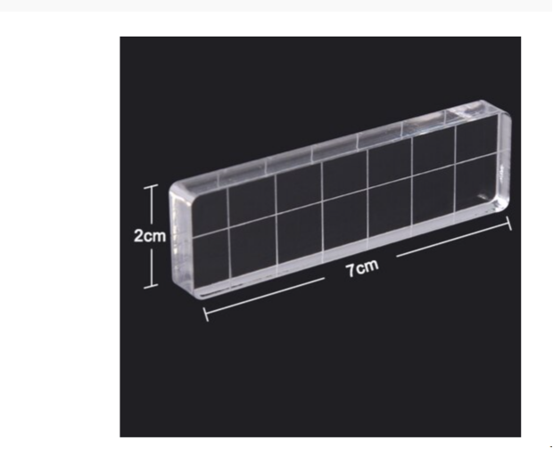 Base para Sellos Plástica 2 x 7 cm