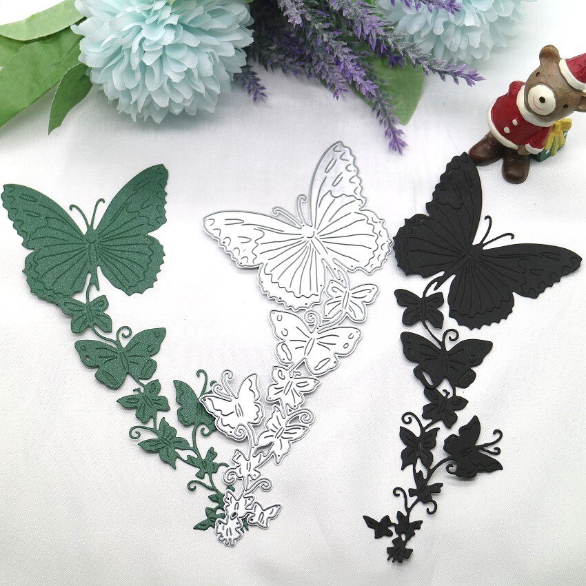 Die Cut Mariposa con Maripositas x 10