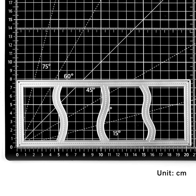Die Cut Marco con Divisiones Ondeadas