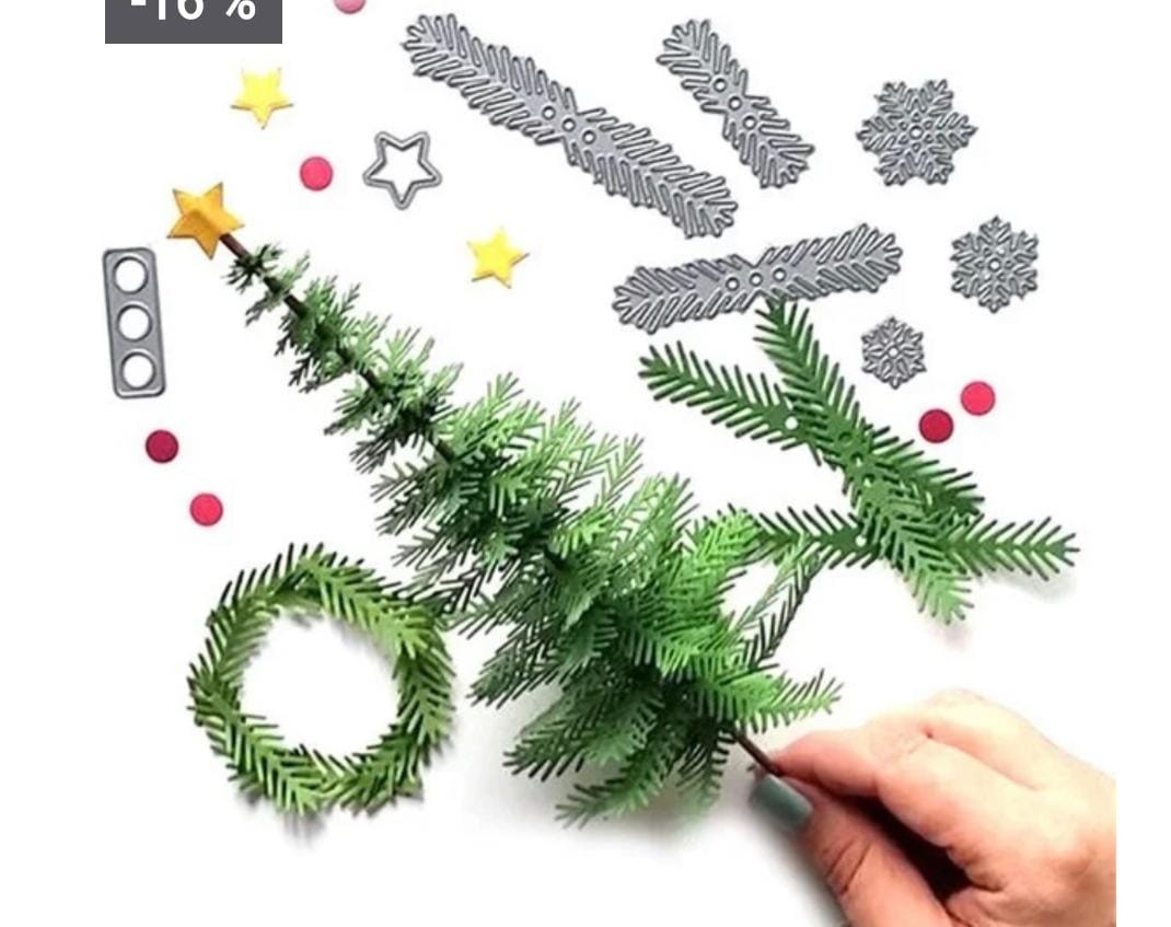 Die Cut para Armar Arbolito de Navidad
