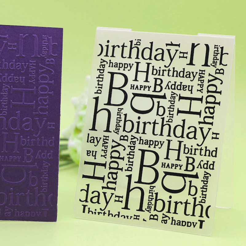 Carpeta Texturizadora Happy Birthday 10.5 x 14.5 cm