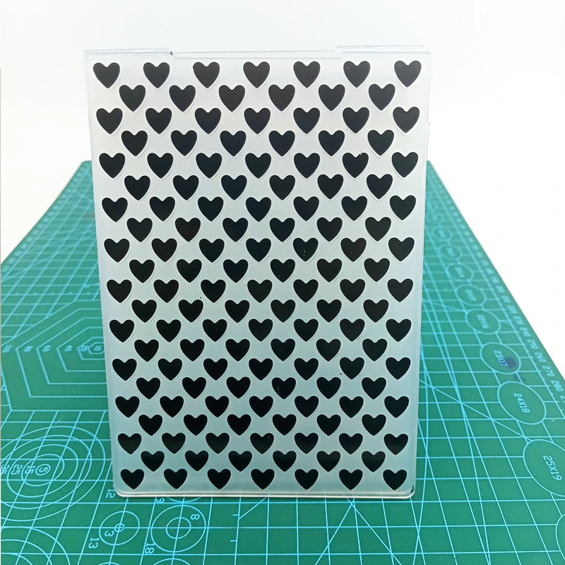 Carpeta Texturizadora Corazoncitos 10,5 x 14,5 cm