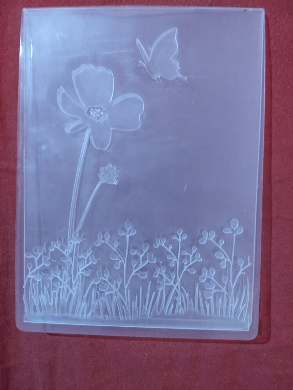 Carpeta Texturizadora Jardín 10,5 x 14,5 cm