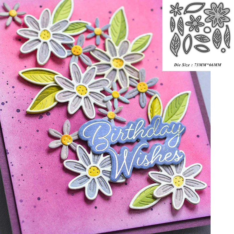 Die Cut Flores y Hojas - Modelo "C"