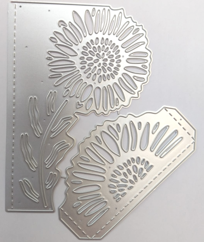 Die Cut Borde Dúo Girasol para Tarjeta