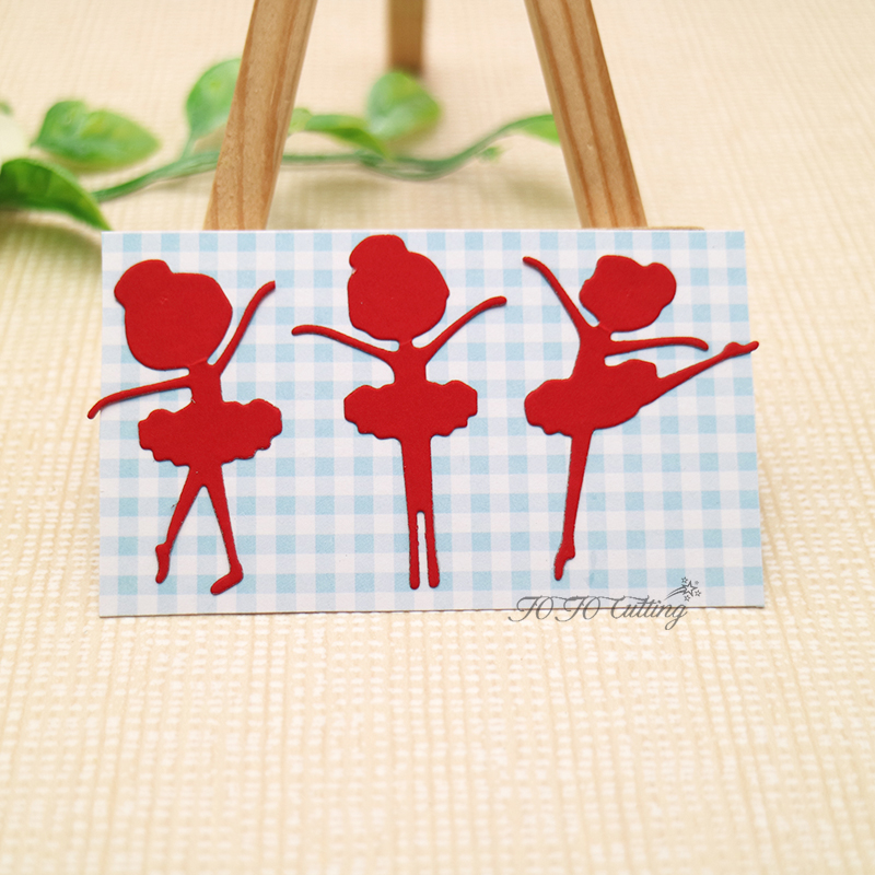 Die Cut Bailarinas x 3 Medianas