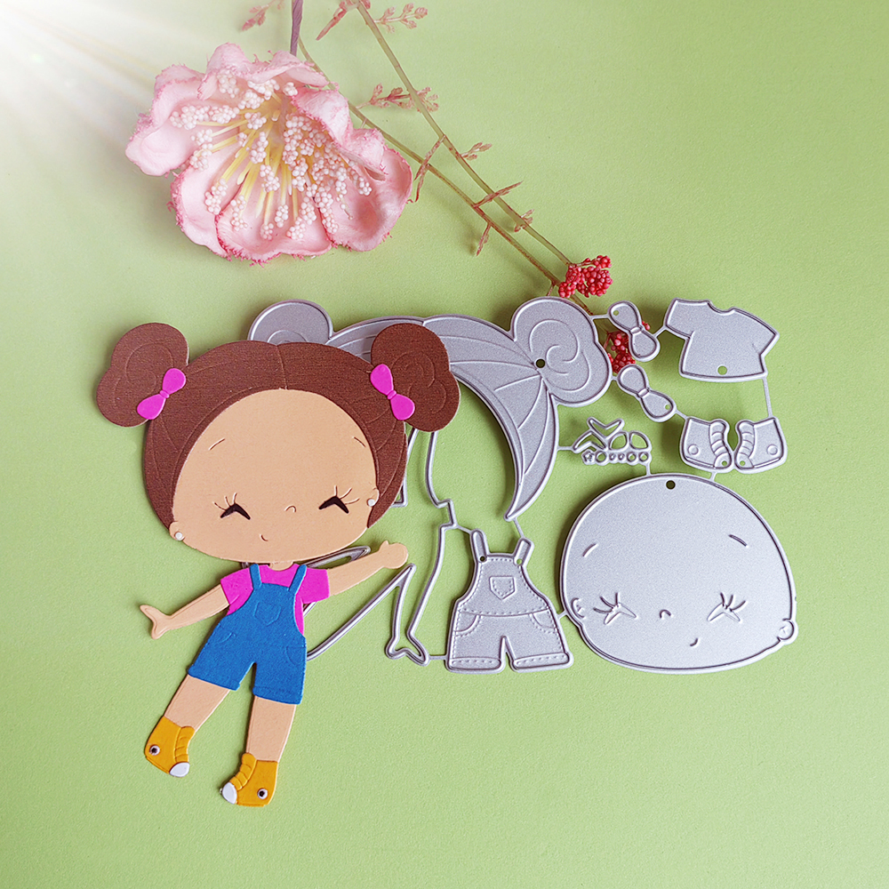 Die Cut Nena con Colitas