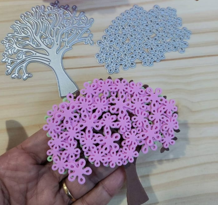 Die Cut Árbol con Follaje