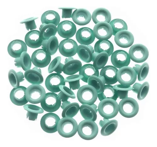 Eyelets Metálicos x 50 - Verde pastel