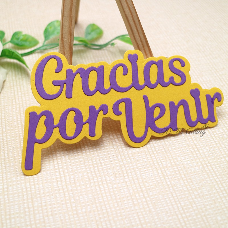 Die Cut Gracias por Venir