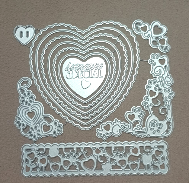 Die Cut Corazones, Esquinero y Guarda