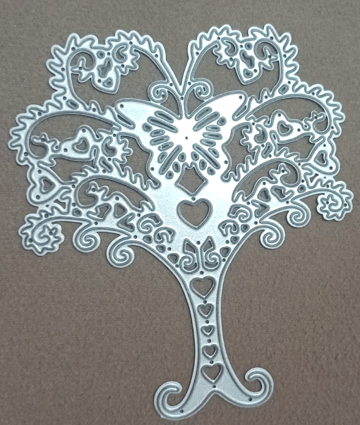 Die Cut Árbol con Mariposa