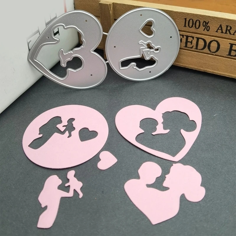 Die Cut Mamá con Bebé x 2