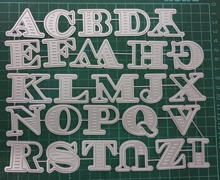 Die Cut ABC Rayado Mayúsculas