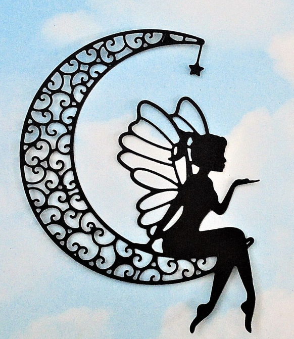 Die Cut Hada en la Luna