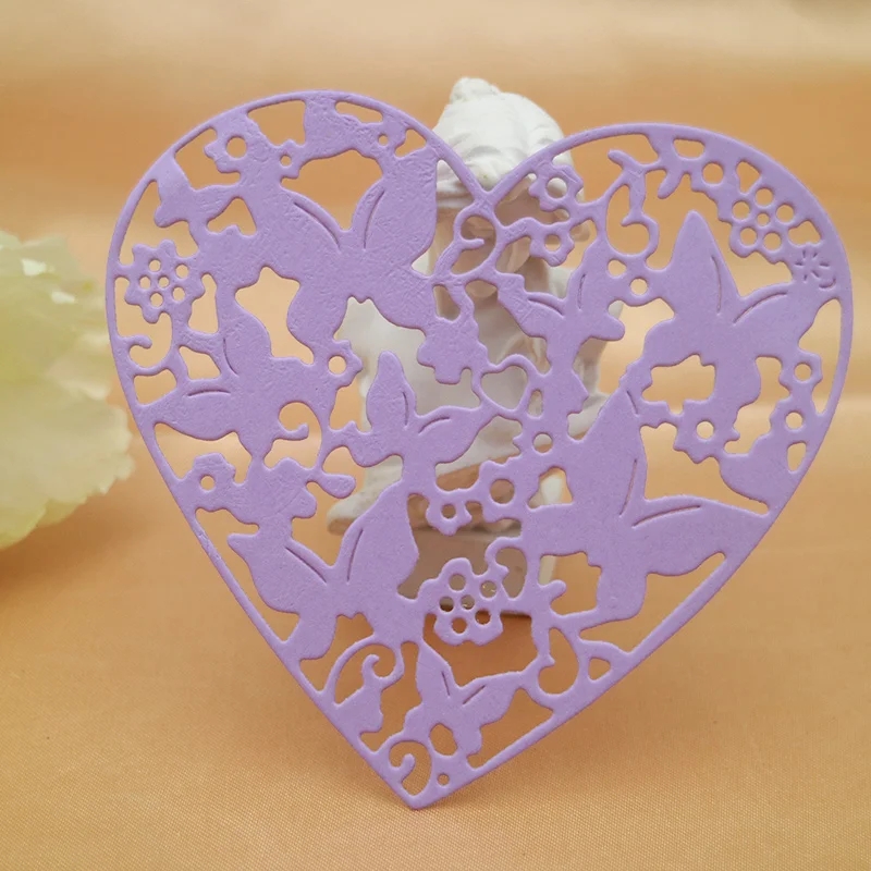 Die Cut Corazón con Mariposas