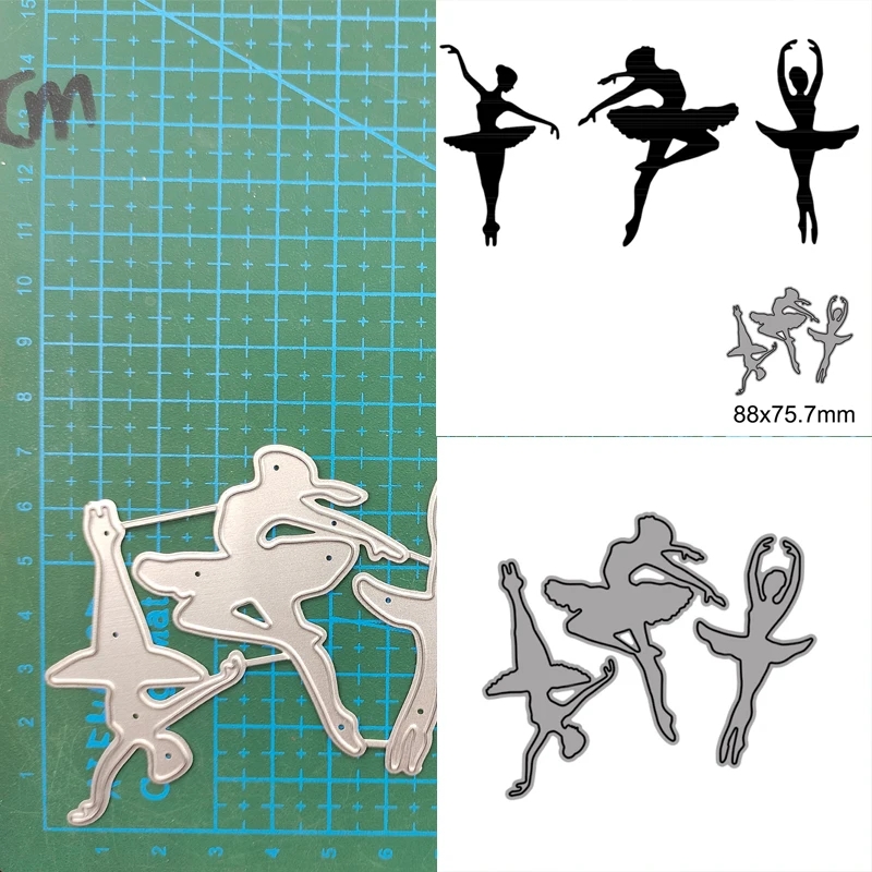 Die Cut Bailarinas x 3 - Modelo "B"