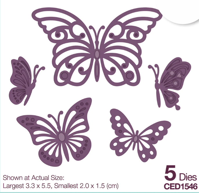 Die Cut Maripositas x 5