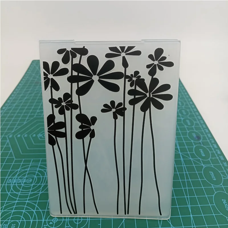 Carpeta Texturizadora Flor con Tallo 10,5 x 14,5