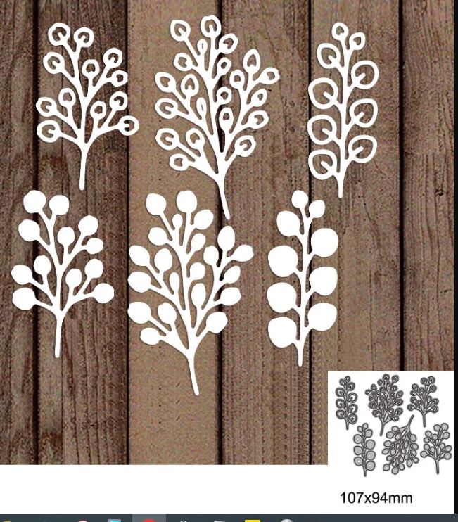 Die Cut Ramitas con Sombra