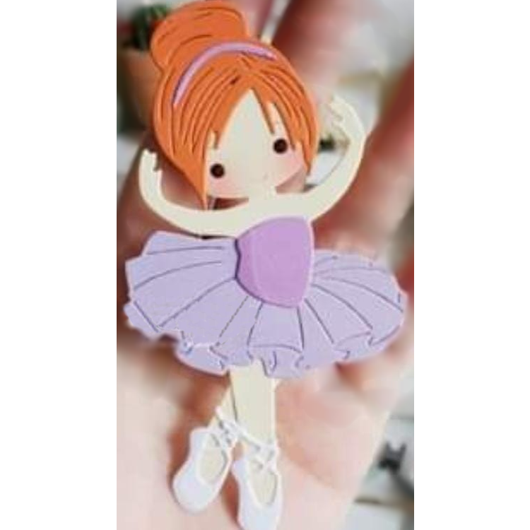 Die Cut Nena Bailarina