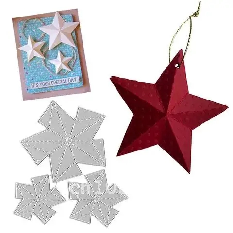 Die Cut Estrellas para Armar 3 Tamaños