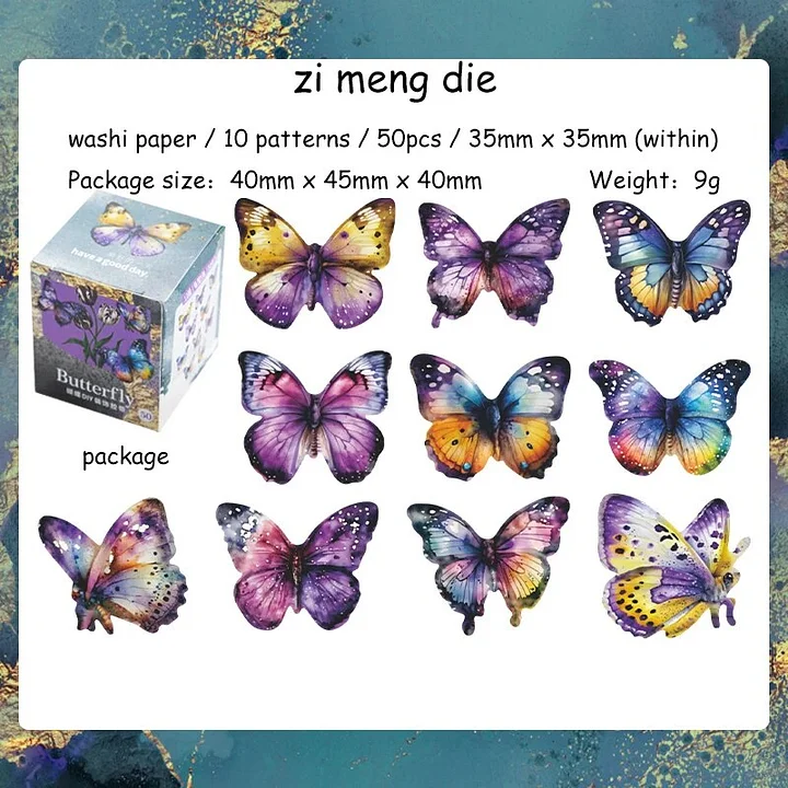 Washi Mariposas 35 mm x 50