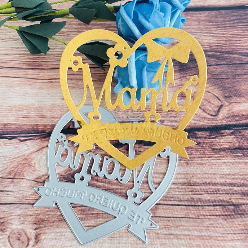 Die Cut Mamá en Corazón