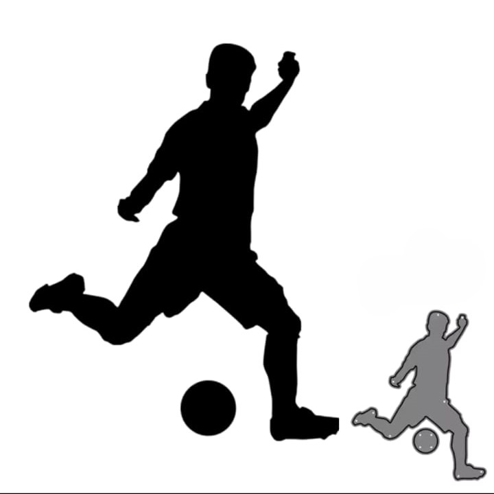 Die Cut Futbolista Patada