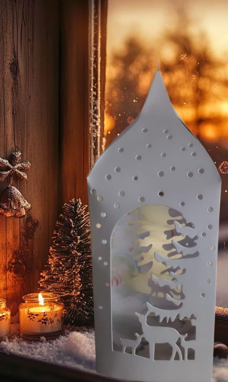 Die Cut Farol Navideño