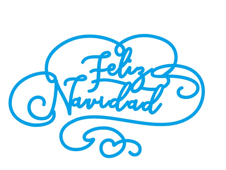 Die Cut Feliz Navidad Modelo "E"