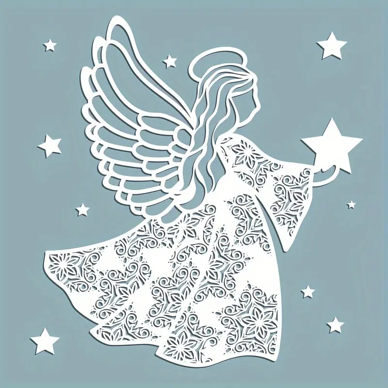 Die Cut Ángel de Perfil Grande