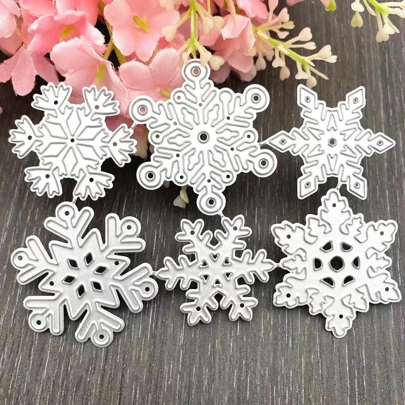 Die Cut Copos de Nieve x 6