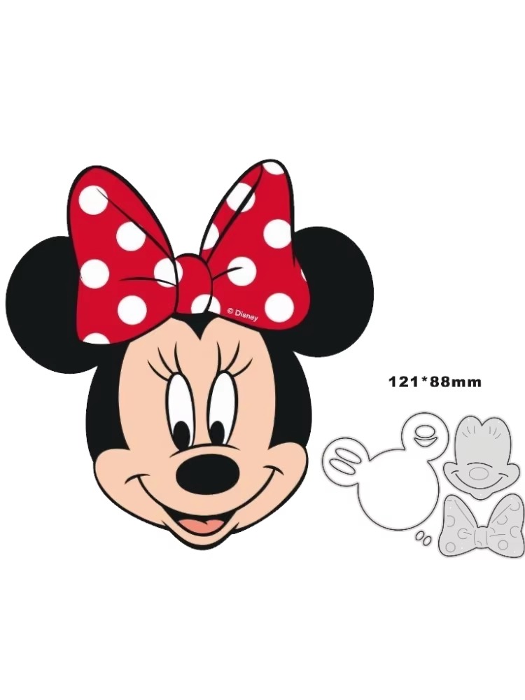 Die Cut Minnie Mouse - Cara