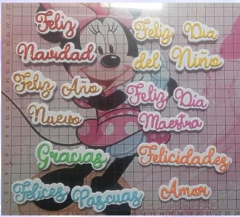 Die Cut Plancha de Frases