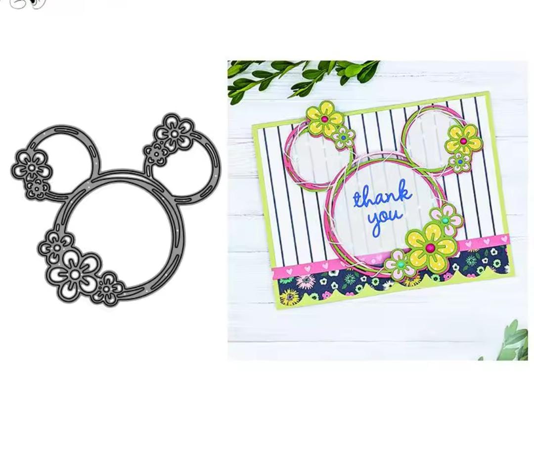 Die Cut Contorno de Minnie Floral