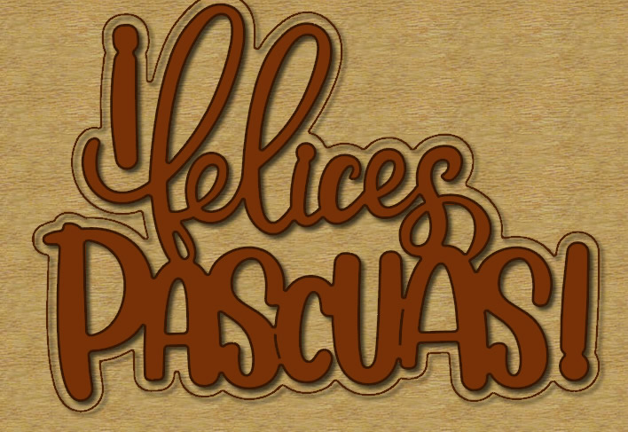 Die Cut Felices Pascuas Modelo B