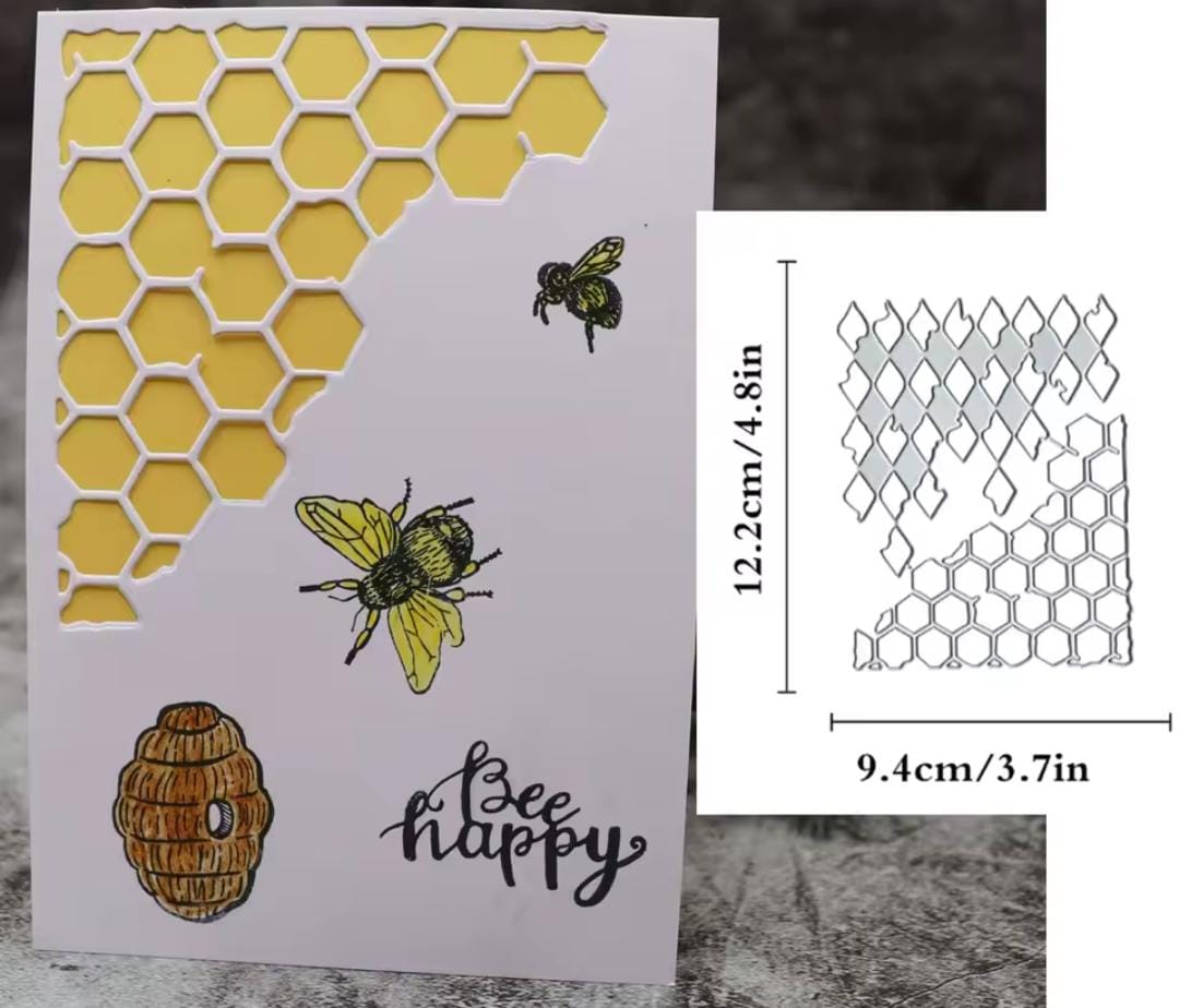 Die Cut Panal de Abejas x 2