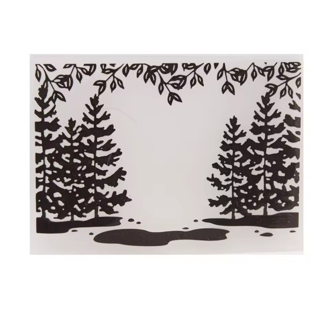 Carpeta Texturizadora Bosque 10,5 x 14,5